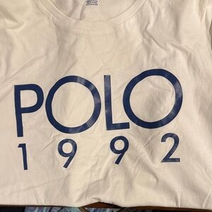 Polo Ralph Lauren White Custom Slim Fit Tee